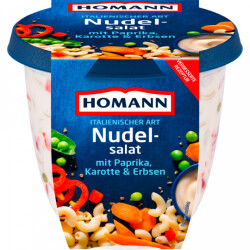 Homann Nudelsalat Italienische Art mit Paprika und Erbsen...