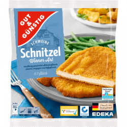 Gut & Günstig Schweine Schnitzel Wiener Art 750g QS