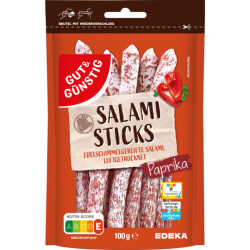 Gut & Günstig Salami Sticks Paprika 100g QS
