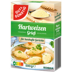 GUT&GÜNSTIG Hartweizengrieß 500g