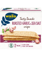 Wasa Tasty Snacks Roasted Garlic&Seasalt 190g