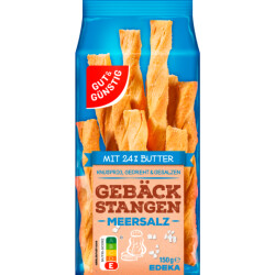 GUT&GÜNSTIG Gebäckstangen Salz 150g
