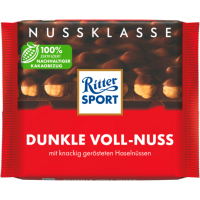 Ritter Sport Nuss Klasse Dunkle Voll-Nuss Tafel 100g