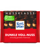 Ritter Sport Nuss Klasse Dunkle Voll-Nuss Tafel 100g