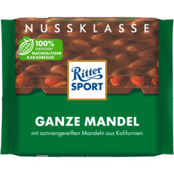 Ritter Sport Nuss Klasse Ganze Mandel Tafel 100g