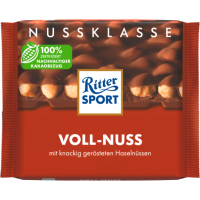 Ritter Sport Nuss Klasse Voll-Nuss Tafel 100g