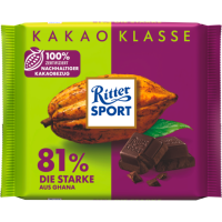 Ritter Sport 81% Die Starke Tafel 100g