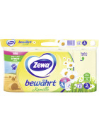 Zewa Bewährt Toilettenpapier kamille 3-lagig 8x150BL