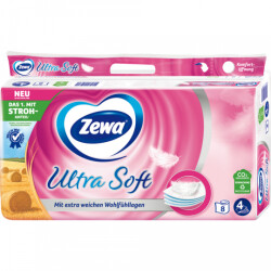 Zewa Ultra Soft Toilettenpapier 4-lagig 8x150BL