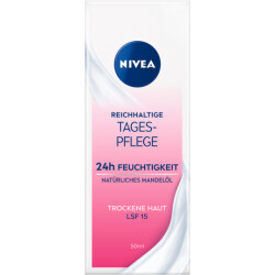 Nivea reichhaltige Tagespflege 24h Feuchtigkeit trockene...