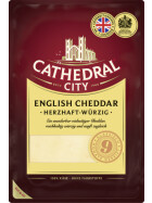Cathedral City English Cheddar herzhaft-würzig Scheiben 48% Vollfettstufe 120g