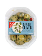 GUT&GÜNSTIG Grüne Oliven mit Frischkäse 150g