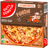 GUT&GÜNSTIG Steinofenpizza Funghi 2x365g