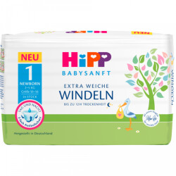 Hipp Babysanft Windeln Newborn Gr.1 2-5kg 24ST