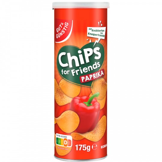 Gut & Günstig Stapelchips Paprika 175g