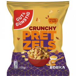GUT&amp;G&Uuml;NSTIG Crunchy Pretzel Honig Senf 125g