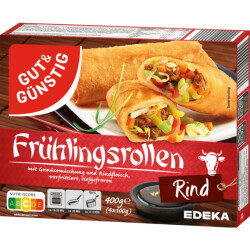 GUT&GÜNSTIG Frühlingsrollen Rind 400g