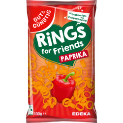 GUT&GÜNSTIG Kartoffelringe Paprika 100g
