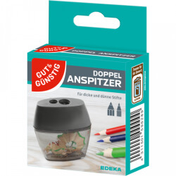 Gut & Günstig Doppelanspitzer mit Auffangdose
