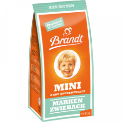 Brandt Mini Markenzwieback ohne Zuckerzusatz 90g