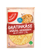 GUT&GÜNSTIG Gratinkäse würzig gerieben 46,5% 250g