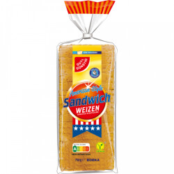 GUT&amp;G&Uuml;NSTIG Sandwich Toast Weizen 750g