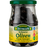 Feinkost Dittmann Oliven Schwarz Fagon Greque 230g
