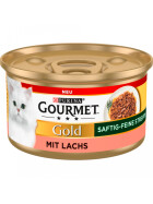 Gourmet Gold Saftig-feine Streifen mit Lachs 85g