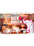Dick & Durstig mit Dekor Haushaltstücher 4ST