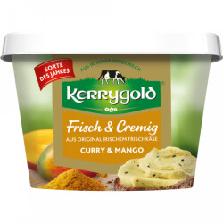 Kerrygold Frischk&auml;se Curry Mango Doppelrahmstufe 150g