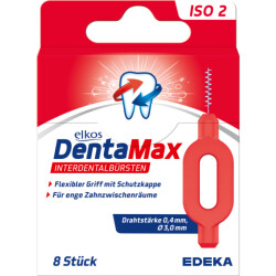 EDEKA elkos DentaMax Interdentalbürsten ISO2 rot 8ST