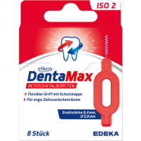 EDEKA elkos DentaMax Interdentalbürsten ISO2 rot 8ST