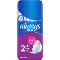 Always Maxi Long mit Flügeln Damenbinden 14ST