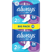 Always Ultra Long mit Flügeln Damenbinden Bigpack 22ST