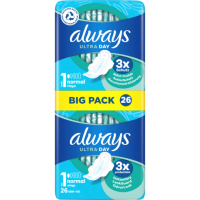 Always Ultra Normal mit Flügeln Damenbinden 26ST