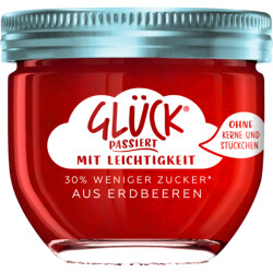 Glück Passiert Fruchtaufstrich Erdbeere weniger...