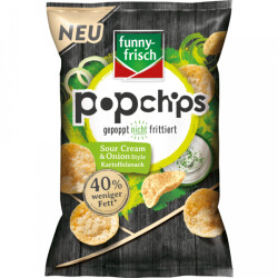 Funny-frisch Popchips sour Cream&amp;Onion Style 80g