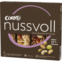 Corny nussvoll Nuss-Quartett & Traube 4er 96g