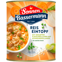 Sonnen Bassermann Reistopf mit Fleischklößchen...
