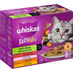 Whiskas Tasty Mix Chefs Choice in Sauce 12x85g