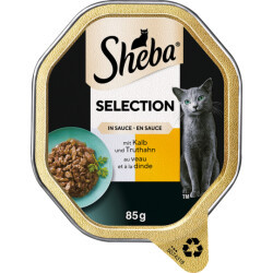 Sheba Selection in Sauce mit Kalb und Truthahn 85g