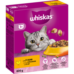 Whiskas 1+ Trocken mit Huhn 800g