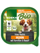 Bio EDEKA Hund Huhn mit Karotten&Rapsöl 150g