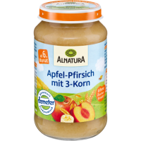 Demeter Alnatura Apfel-Pfirsich mit 3-Korn 190g