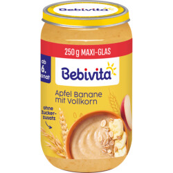 Bio Bebivita Frucht und Getreide Apfel Banane mit...
