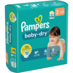 Pampers Baby Dry Windeln Midi 6-10kg Gr.3 34ST