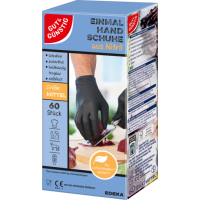 GUT&GÜNSTIG Einmalhandschuhe Nitril schwarz Gr.M...