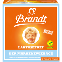 Brandt Markenzwieback Lactosefrei 225g