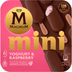 Langnese Magnum Mini Yoghurt &amp; Raspberry 6x55ml