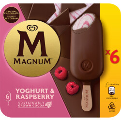 Langnese Magnum Yoghurt&amp;Raspberry 6ST 600ml